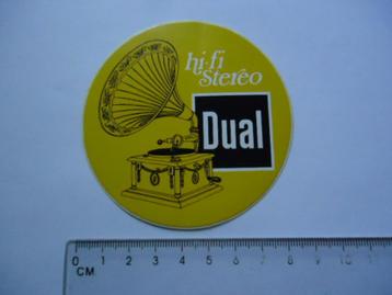 sticker oud DUAL HIFI Stereo platenspeler draaitafel vinyl  beschikbaar voor biedingen