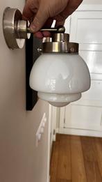 2 Art Deco Wandlampen, Huis en Inrichting, Lampen | Wandlampen, Ophalen, Zo goed als nieuw, Glas, Art deco