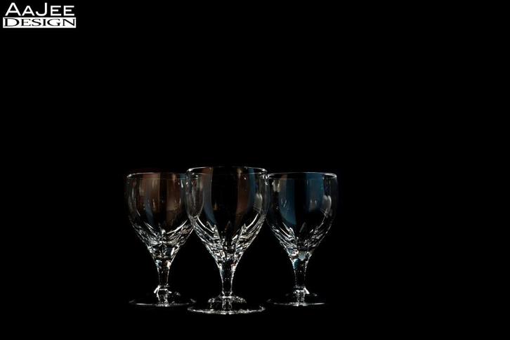 3 Royal Leerdam - Wijnglazen van kristal – Sylvia – Venus, Verzamelen, Glas en Borrelglaasjes, Zo goed als nieuw, Overige typen