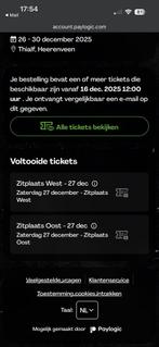 OKT  hereveen thialf 1 kaart west 1 kaart oost 27dec, Tickets en Kaartjes, Eén persoon