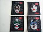 Kiss vrij zeldzame off. set of 4 vintage 1980 patches patch, Verzenden, Nieuw, Kleding