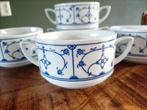 5 Vintage Soepkommen Blau Saks Kahla, Antiek en Kunst, Antiek | Servies los, Ophalen of Verzenden