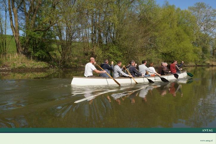 verhuur 10 persoons kano's, Watersport en Boten, Kano's, Gebruikt, Canadese kano of Open kano, Drie personen of meer, Met peddels