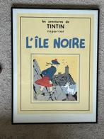 Zeefdruk Kuifje - Zwarte Rotsen, Verzamelen, Stripfiguren, Ophalen of Verzenden, Kuifje, Zo goed als nieuw, Beeldje of Figuurtje