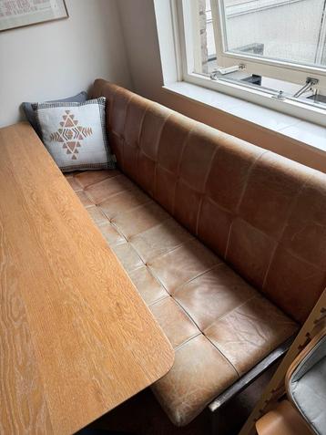 Lederen zitbank voor bij eettafel ( zithoek ) 174cm beschikbaar voor biedingen