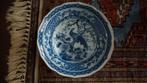 Chinees Japans Delfts blauw wit rond serveerschaal, Ophalen of Verzenden
