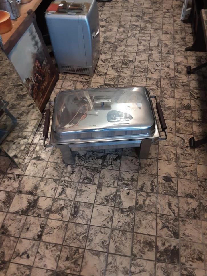 RVS Chafing Dish / Warmhoudbak, Huis en Inrichting, Keuken | Keukenbenodigdheden, Gebruikt, Ophalen