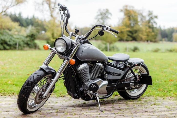 Honda Shadow 750 Bobber - Fantastisch geluid, Motoren, Motoren | Honda, Particulier, Chopper, 12 t/m 35 kW, 2 cilinders, Minimaal motorrijbewijs A2