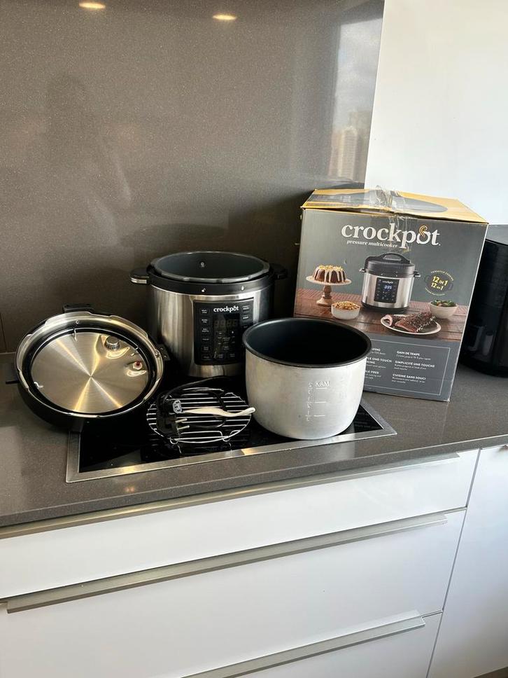 CrockPot Express 5,6L - Snelkoker, Slowcooker & Meer!, Witgoed en Apparatuur, Slowcookers, Zo goed als nieuw, Timer, Ophalen