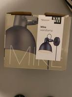 Nieuwe Karwei Mike wandlamp zwart met snoer, Ophalen of Verzenden, Nieuw, Metaal