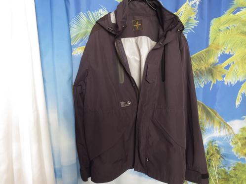 blauw jack met zwarte accenten mt xxl Macson, Kleding | Heren, Jassen | Zomer, Gedragen, Maat 52/54 (L), Blauw, Ophalen of Verzenden