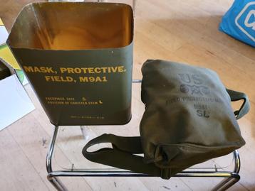 US gasmasker M9A1, 1958, NOS Korea / Vietnam