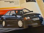 Brochure Ford Escort RS Turbo & XR3i 1986, Ophalen of Verzenden, Zo goed als nieuw, Ford