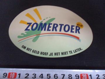 sticker NS spoorwegen ZOMERTOER om het geld niet te laten * beschikbaar voor biedingen