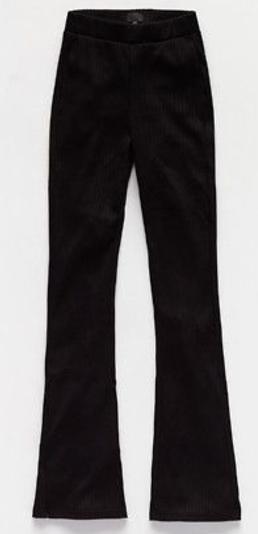 Seven Sisters flared legging zwart rib maat M, Kleding | Dames, Broeken en Pantalons, Zo goed als nieuw, Maat 38/40 (M), Zwart