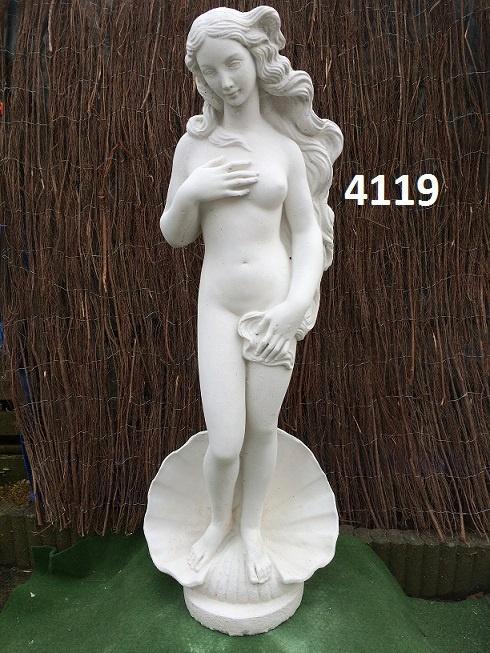 Vrouw op schelp, Tuin en Terras, Tuinbeelden, Nieuw, Abstract beeld, Beton, Ophalen