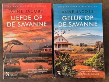 2 boeken: Liefde-/Geluk op de Savanne - Anne Jacobs beschikbaar voor biedingen