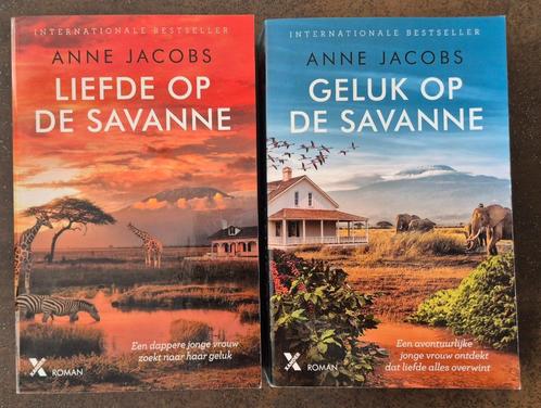 2 boeken: Liefde-/Geluk op de Savanne - Anne Jacobs, Boeken, Romans, Zo goed als nieuw, Europa overig, Ophalen of Verzenden