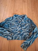 Leuk spijkerjasje met print, maat 158, Ophalen of Verzenden, Gedragen, Blauw