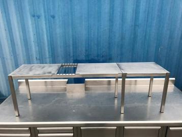 RVS tafel opzet element / etage unit /opzet schap beschikbaar voor biedingen