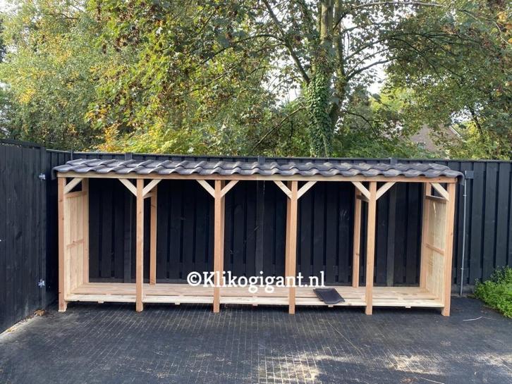 Houthok | Houtopslag | haardhout | haardhout opslag Douglas, Tuin en Terras, Haardhout, Blokken, Overige houtsoorten, Minder dan 3 m³