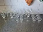 Vintage set kristallen glazen borrelglazen wijnglazen, Antiek en Kunst, Antiek | Glas en Kristal, Ophalen of Verzenden
