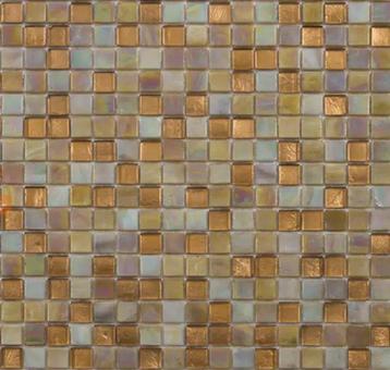 Restpartij tegelmatjes brons 30 x 30 cm mozaiek goud - brons beschikbaar voor biedingen