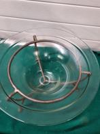 - decoratie of fruitschaal op standaard glas, Huis en Inrichting, Woonaccessoires | Overige, Ophalen of Verzenden
