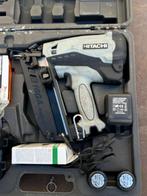 Hitachi Koki Accu Tackermet Gaspatroon - Weinig Gebruikt, Ophalen, Zo goed als nieuw