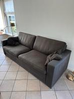 Driepersoonsbank stof kleur bruin afm. BxDxH 230x90x80 cm, Ophalen, Gebruikt, Driepersoons, 75 tot 100 cm