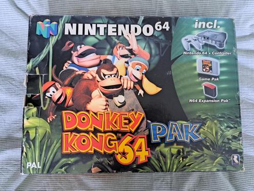 N64 Donkey Kong pack, Spelcomputers en Games, Spelcomputers | Nintendo 64, Met 1 controller, Ophalen of Verzenden