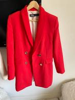 Rode Zara blazer lang model, Kleding | Dames, Jasjes, Kostuums en Pakken, Ophalen of Verzenden, Zo goed als nieuw, Rood