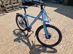Vanmoof x3 blauw met bagagedrager, Fietsen en Brommers, Ophalen, Gebruikt, Minder dan 30 km per accu, Vanmoof
