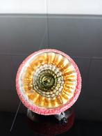 Antieke glazen kerstbal met gekleurde deuk, Diversen, Kerst, Ophalen