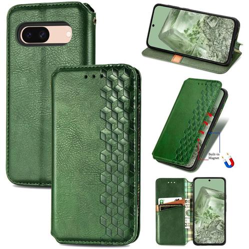 Luxe PU Lederen Wallet Case Set voor Pixel 8A _ Groen, Telecommunicatie, Mobiele telefoons | Hoesjes en Frontjes | Overige merken