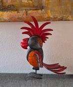 Metalen papagaai, met klepje voor waxinelichtje, Ophalen of Verzenden, Zo goed als nieuw