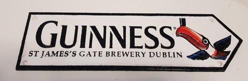 Guinness zwaar gietijzer reclame bord bar cafe kroeg mancave, Verzamelen, Merken en Reclamevoorwerpen, Zo goed als nieuw, Reclamebord