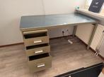 Prachtig stalen bureau, Huis en Inrichting, Bureaus, Ophalen, Gebruikt, Bureau