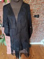 Vest met kant xl xxl 46 48 50 52 54, Kleding | Dames, Grote Maten, Ophalen of Verzenden, Zo goed als nieuw, Zwart, Trui of Vest