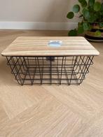 Zwarte metalen draadman, Huis en Inrichting, Woonaccessoires | Schalen en Manden, Overige materialen, Mand, Nieuw, Ophalen of Verzenden