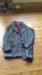 Italiaans kort jasje/blazer, mooie tweed kwaliteit, zwart, Maat 38/40 (M), Zwart, Ophalen of Verzenden, Zo goed als nieuw