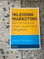 Inleiding Marketing - Stefan Renkema, Ophalen of Verzenden, Zo goed als nieuw, Economie en Marketing