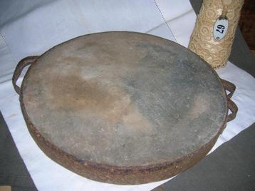 stoere brocante warmhoudplaat warmhoudsteen doorsnede 26 cm beschikbaar voor biedingen