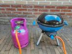 Campingaz Barbecue met Gasfles en Accessoires, Caravans en Kamperen, Camper-accessoires, Ophalen of Verzenden, Zo goed als nieuw