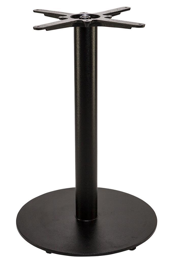 Tafelonderstel metaal ronde voet met stelpoten zwart tafels, Huis en Inrichting, Tafelonderdelen, Nieuw, Tafelpoot, 50 tot 100 cm