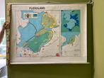 Schoolplaat Flevoland op zijl, Antiek en Kunst, Ophalen of Verzenden, Aardrijkskunde