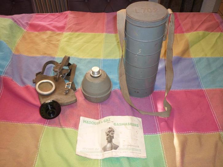 Nederlandse ongeopende gasmasker uit 1939  zeer goede staat, Verzamelen, Militaria | Tweede Wereldoorlog, Landmacht, Overige typen