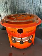 Oranje emaille - petroleumbrander Beccon, Ophalen of Verzenden
