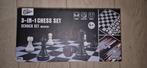 Poker set & chess board, Hobby en Vrije tijd, Gezelschapsspellen | Bordspellen, Ophalen, Zo goed als nieuw