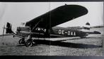 Archieffoto van een Fokker F.XI (F649), Verzamelen, Luchtvaart en Vliegtuigspotten, Ophalen of Verzenden, Gebruikt, Kaart, Foto of Prent